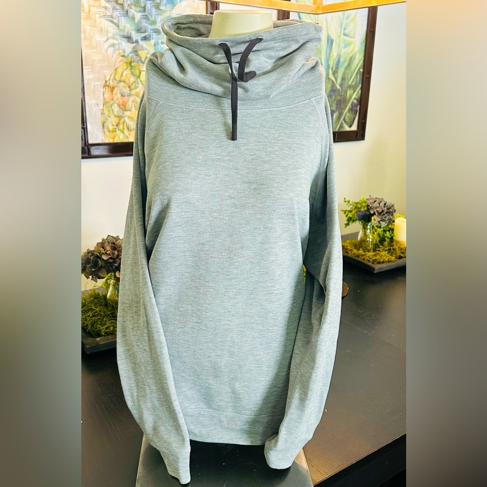 Nike Dri-Fit Cowl Neck Sweatshirt - Women Size Large - Gray